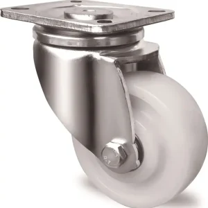 Mega-Angebot Schwerlast-Lenkrolle D.75mm Trgf.300kg Ku.Platte L100xB85mm Farbe Rl.weiß TW