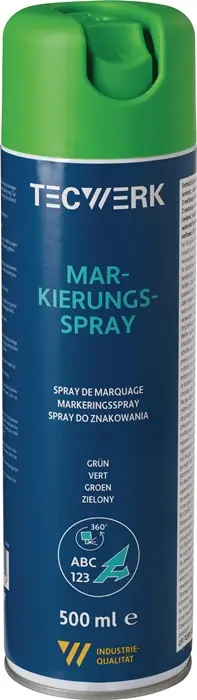 Echt Markierungsspray grün 500ml Spraydose TECWERK VE: 12 Stück