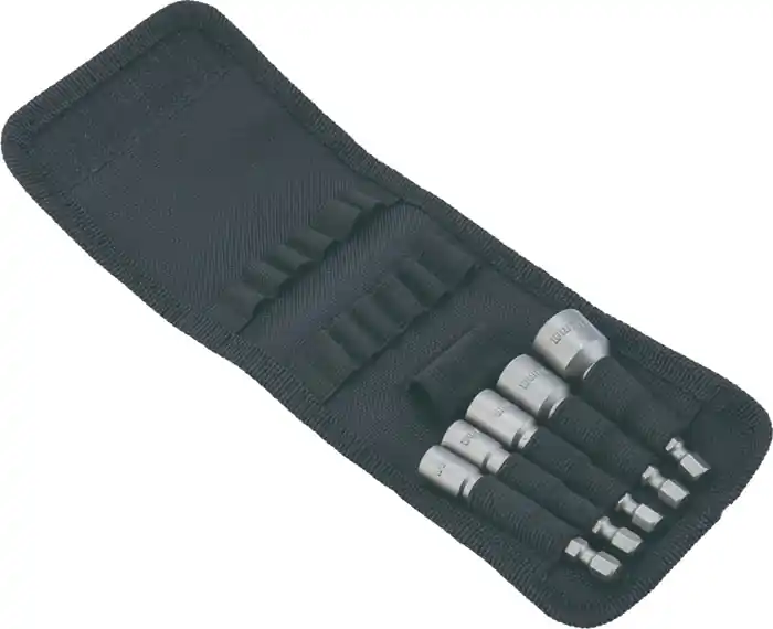 Steckschlüsselsortiment 5-tlg.SW 6/7/8/10/13mm Antr.1/4 Zoll 6KT E6,3 TECWERK Direkt Vom Hersteller