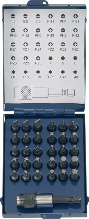 Bitsortiment 31-tlg.Schlitz/PH/PZD/TX m.Magnet u.SWF TECWERK Knallerangebot