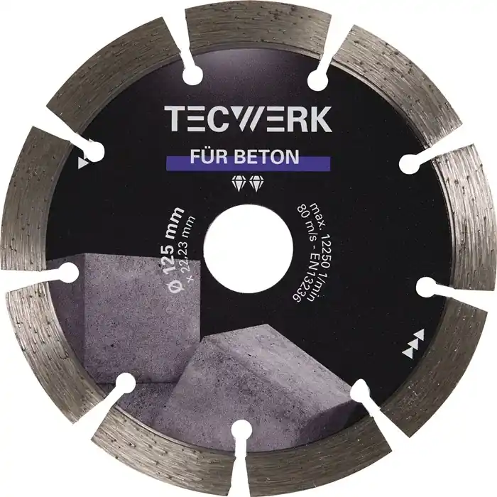 Günstig Diamanttrennscheibe BETON D.115mm Bohr.22,23mm Seg.-B.34,5mm