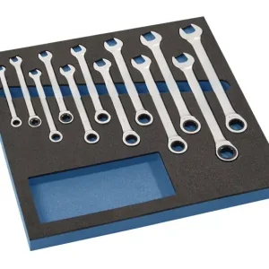 Werkzeugmodul 12-tlg.2/3-Modul Schlüsswelweiten 8-19mm TECWERK Neu Im Sortiment