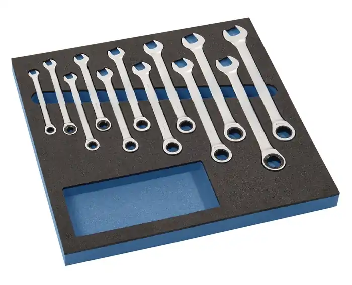 Werkzeugmodul 12-tlg.2/3-Modul Schlüsswelweiten 8-19mm TECWERK Neu Im Sortiment