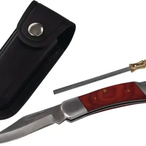 Begrenztes Angebot Industrietaschenmesser Gesamt-L.100mm Klingen-L.80mm Redwood-Griff