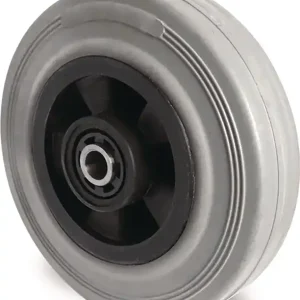 Ersatzrad D.160mm Trgf.135kg VG grau Achs-D.12mm Nabenl.59mm TECWERK Zertifiziert