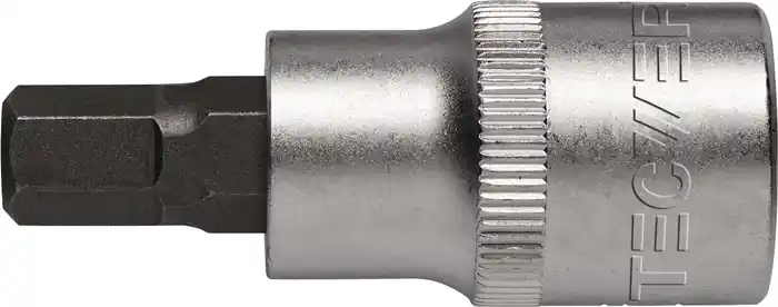 Steckschlüsseleinsatz 1/2 Zoll Innen-6-kant SW 9mm L.55mm TECWERK Markenware