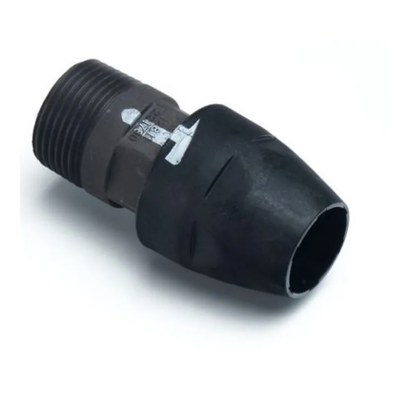 AEROTEC Gerader Einschraubsteckverbinder AIRnet Ø 40 mm - 1 ½ Zoll AG Neu