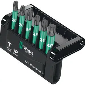 Bitsatz Bit-Check 6 TX Impaktor 1 6teilig L.50mm Torx diamantbeschichtet CV-Mo Meistverkauft