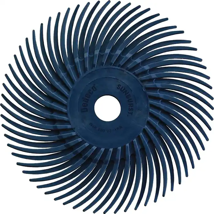 Geprüft Radialbürstenscheibe PREMIUM SUNBURST D.9,53mm K.400 blau TYROLIT VE: 12 Stück