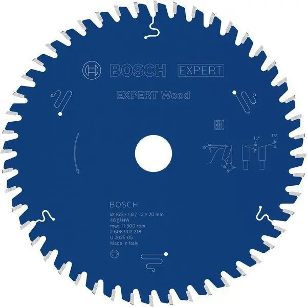 Jetzt Bestellen Kreissägeblatt EXPERT Wood AD 165mm Z.48 WZ Bohr.20mm Schnitt-B.1,8mm HM BOSCH