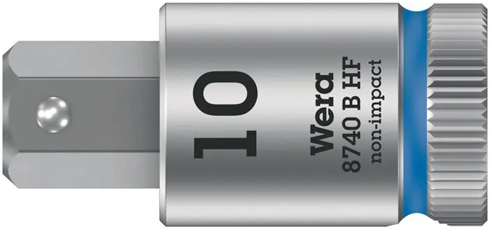 Ausverkauf Schraubendrehereinsatz 8740 B HF Innen-6-ktSW10mm Antr.-4-kt3/8Zoll L.38,5mm