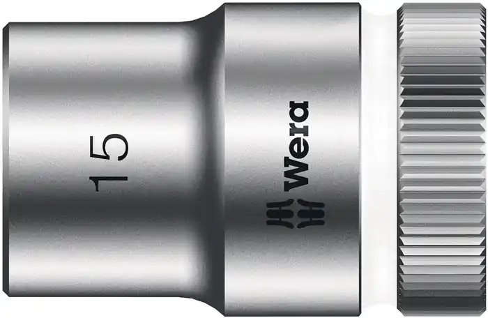 Schneller Versand Steckschlüsseleinsatz 8790 HMC Außen-6-kant SW15mm L.37mm 4-kt1/2Zoll CV verchr.