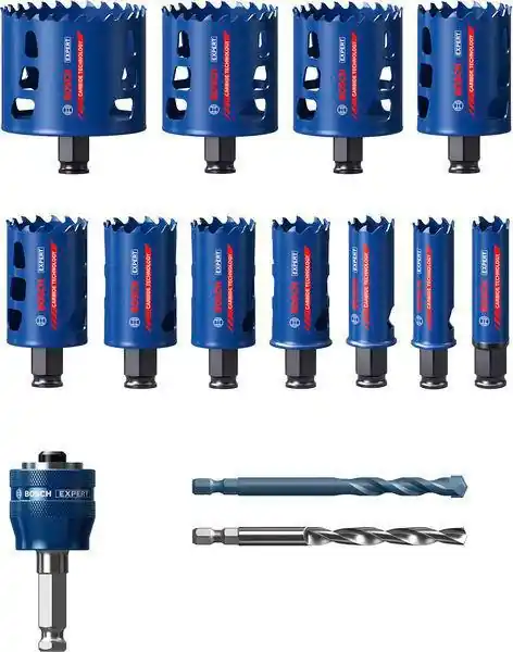 Preisknaller Lochsägen-Set EXPERT Multi Material 20/22/25/32/35/40/44/51/60/64/76mm