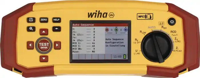 Wochenendangebot Installationstester MFT one L-Case EU Prüfung ortsfester Anlagen WIHA