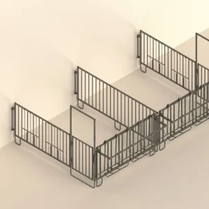 Heißes Angebot Kerbl Doppelset f. 2x3er-Kälbergrup. mit Wandbefestigung