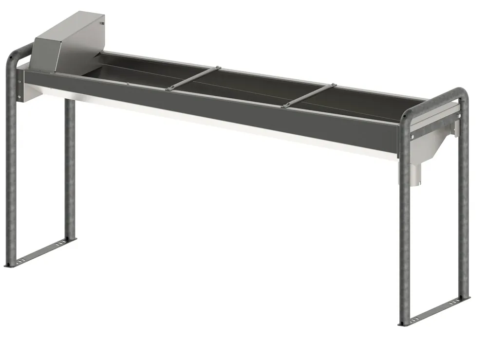 Kerbl Edelstahl-Trogtränke 190cm mit Bodengestell Neu Im Sortiment
