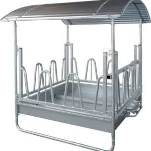 Kerbl Viereckraufe mit Palisaden- freßg. 2x2 "Standard" komplett Preisreduziert