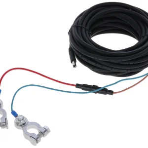 Kerbl Batteriekabel Klinkenstecker, +/- Schraubklemmen, 8 m Finale Aktion