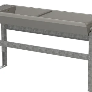 Sale Kerbl Edelstahl Kipptränke, 30L 1m, Heizung 100W, mit Bodengestell