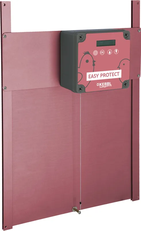Expressversand Kerbl Autom. Hühnertür Easy Protect Steuerung mit Tür, Rosé Edition