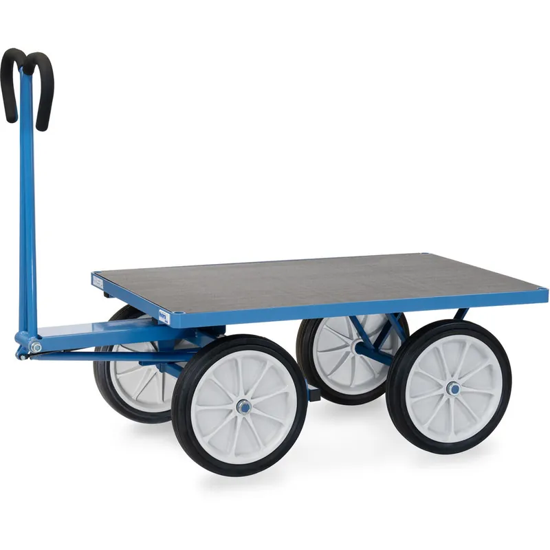 Online Kaufen fetra Handpritschenwagen aus Profilstahl pulverbesichtet blau RAL-5007