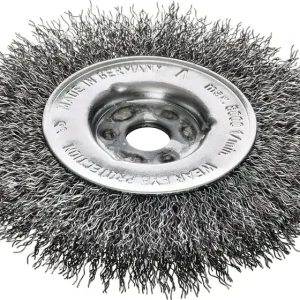 Rundbürste RBE Bohr.12mm Drahtstärke 0,30mm Stahldraht rostfr.ROH 32,5mm VE: 5 Stück Abverkauf