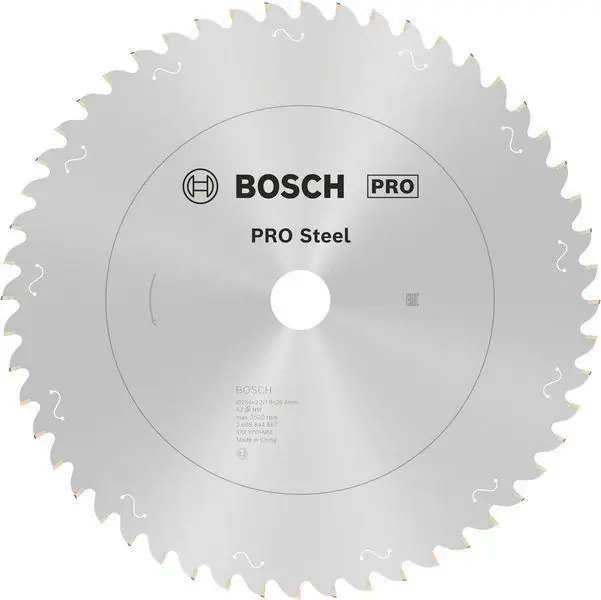 Kreissägeblatt PRO Steel Form HLTCG D.254mm Bohrungs-D.25,4mm Z.52 BOSCH Preisknaller