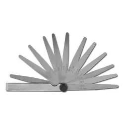 Präzisions-Fühlerlehre - Stahl - Messbereich 0,05 bis 2 mm - Blattzahl 8 bis 21 - Blattlänge 100 mm Knallerangebot
