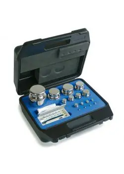 Preiswert Gewichtssatz F 1 - 15 Prüfgewichte - 1 mg bis 50 g - Edelstahl, Aluminium, Neusilber