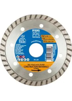 Mega-Angebot Diamant-Trennscheibe - PFERD - Ausführung DG PSF - Außen-Ø 115 bis 230 mm - Bohrungs-Ø 22,23 mm