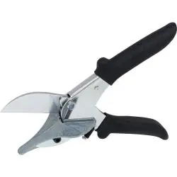Sonderaktion Gehrungsschere - Länge der Schneide 6 cm - mit 2 x 45 ° Anschlägen - Gewicht 0,566 kg