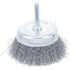 Flächenbürste - grob gewellt - Durchmesser 75 mm - 6 mm Schaft "BGS" Online Kaufen