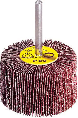 Echt Kleinschleifmop KM 615 - für Edelstahl - Korund - Schaft-Ø 6 mm - K 60 bis K 120 - VE 10 Stück - Preis per VE