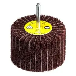 Zertifiziert Schleifmop f. Metall, VA Schaft- 6mm - Korund NCS 600 - K60 bis K240