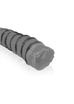 NHT-1 - Lüfterschlauch - Innen-Ø 105 bis 710 mm - grau oder schwarz - 7,6 m - Preis per Rolle Sichere Zahlung