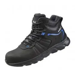 Nur Heute Mathi-Schnürstiefel - schwarz, blau abgesetzt - Weite 10,5 - Größe 37 bis 48