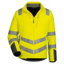Warnschutz Steppjacke "Eberlin" - 100 % Polyester - Riptstop - Farbe gelb/grau - Größen XS-4XL Bestpreis
