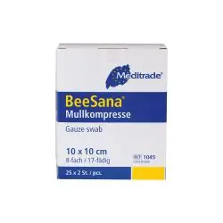 Nur Für Kurze Zeit Mullkompresse - BeeSana® - einfach steril - Größe 10 x 10 cm - gem. EN 14079
