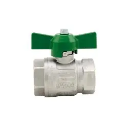 Ausverkauf Kugelhahn - voller Durchgang, DVGW konform - Gewindegröße (IG/IG) 1/4'' bis 1'' - mit T-Griff