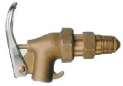 Schnäppchen Zapfhahn - Messing - selbstschließend - Flammsperre - Aufhängevorrichtung - Anschlussgewinde G 3/4"