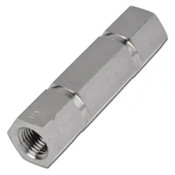 Rückschlag- und Überströmventil - Edelstahl - einstellbar - Innengewinde 1/4" NPT - PN 210 Preisreduziert