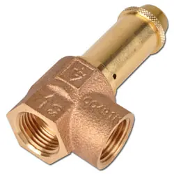 Versand Am Gleichen Tag TÜV Ecksicherheitsventil - DN 15 bis 25 - Gewinde G 1/2" bis G 1" - Ansprechdruck 1 bis 3 bar