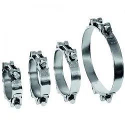 Aktuell Gelenkbolzenschelle GEMI GBS 2-teilig - Spannbereich-Ø 80 bis 305 mm - Stahl verzinkt - Breite 25 mm