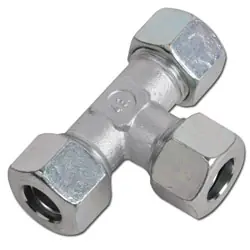 Highlight T-Schneidringverschraubung - Baureihe S - Stahl verzinkt - Rohr-Ø 6 bis 38 mm - PN 315 bis 630