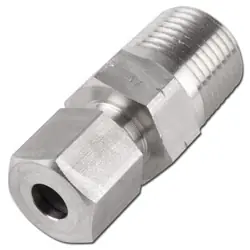 Markenware Einschraubverschraubung - Baureihe S - Edelstahl 1.4571 - Rohr-Ø 6 bis 38 mm - AG NPT 1/8" bis NPT 1 1/2" - PN 315 bis 630