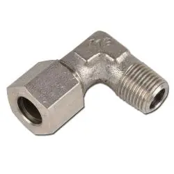 Wochenendangebot Winkel-Einschraubverschraubung - Baureihe LL - Edelstahl 1.4571 - Rohr-Ø 4 bis 8 mm - kon. AG NPT 1/8" - PN 100