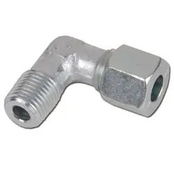Winkel-Einschraubverschraubung - Baureihe L - Stahl verzinkt - Rohr-Ø 6 bis 18 mm - AG R 1/8" bis R 1/2" - PN bis 315 Heißes Angebot