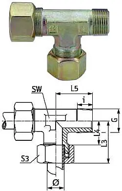 Top-Angebot L-Einschraubverschraubung - Baureihe S - Stahl verzinkt - Rohr-Ø 6 bis 38 mm - kon. AG NPT - PN 315 bis 630