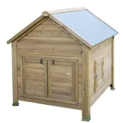 Rabatt Kleintierstall für Hühner oder Kaninchen - mit Bitumendach - Länge 105 cm - Breite 100 cm - Höhe 108 cm