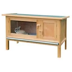 Rabatt Nagerhaus FRED - mit aufklappbarem Bitumendach - Länge 100 cm - Breite 45 cm - Höhe 62 cm